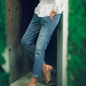 Pilcro Hyphen Railroad Stripe Chinos